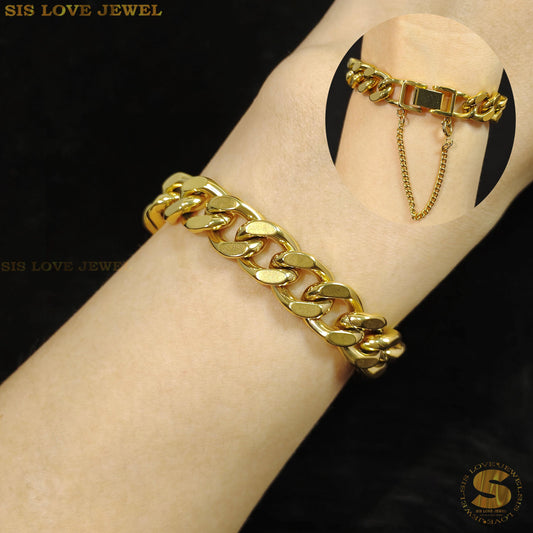 Thick Cuban Link Chain Bracelet B121