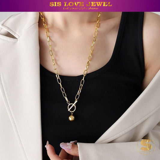 Simple 18K Gold Plated Necklace Chain N077