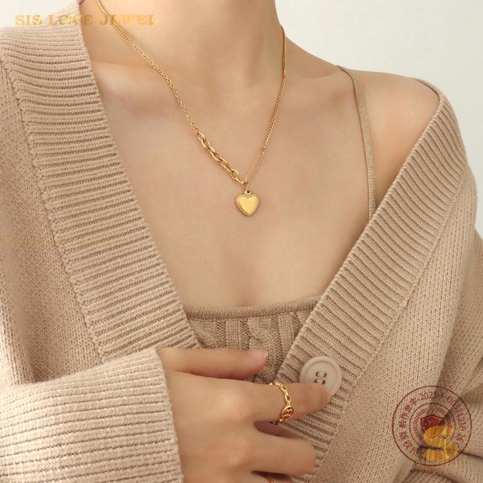 Gold Plated Love Pendant Necklace N061