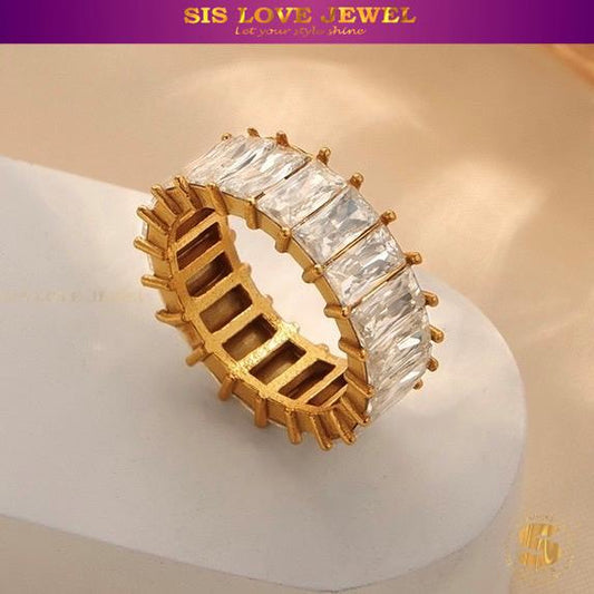 Full Cubic Zirconia Ring R088