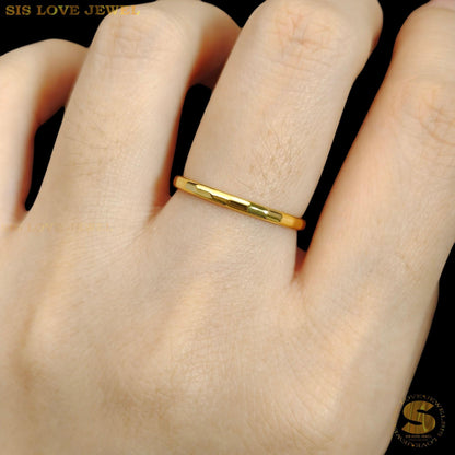 Simple Plain Ring R108