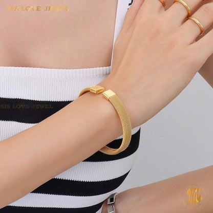 Golden Mesh Dream Bangle H112