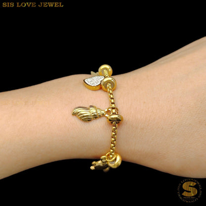 Love Sea Star Charm Bracelet B164