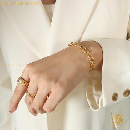 Luxe Link Necklace & Bracelet Set