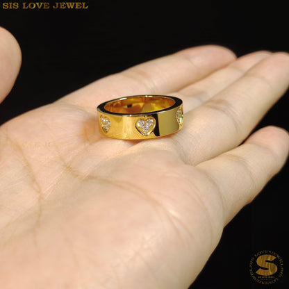 Cubic Zirconia Love Ring R093