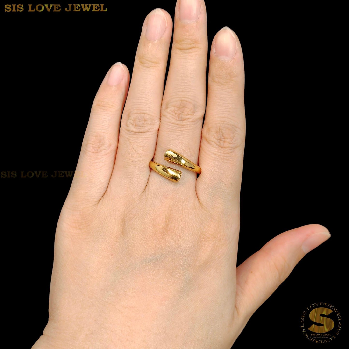 Minimalist 18K Gold Wrap Ring R139