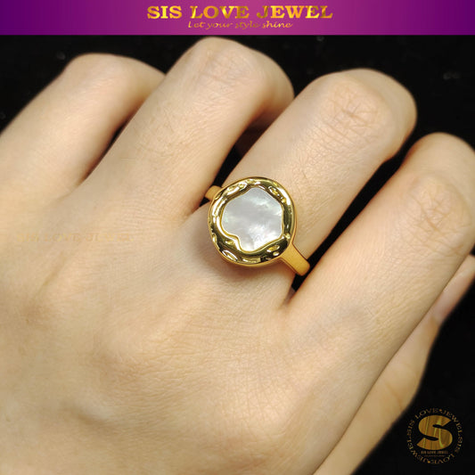 Elegant Shell Ring R022