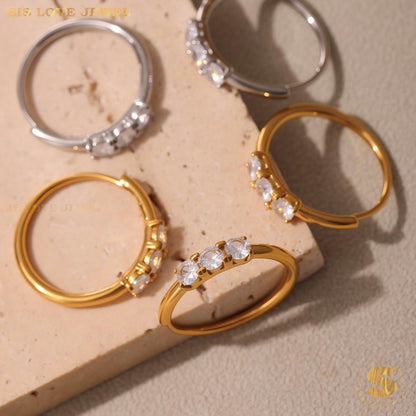 Zirconia Adjustable Ring R129