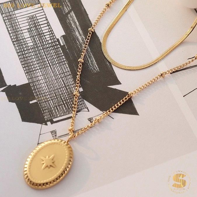 Double Layer Snake Chain Necklace N080