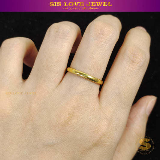Simple Gold Plated Ring R002