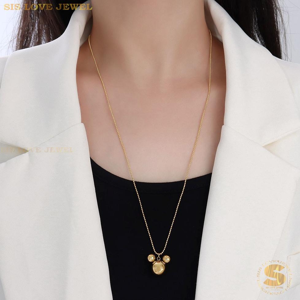 Cute Mickey Pendant Necklace
