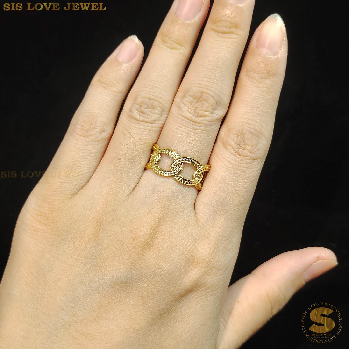Figure-8 Adjustable Ring R076