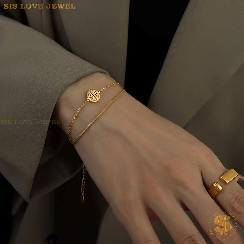 2-Layer Chain Bracelet B010