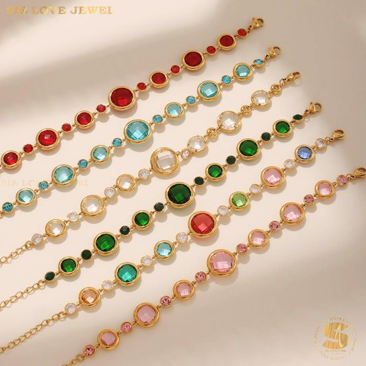 Crystal Tennis Bracelet B236