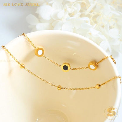 Double Layers Chain Bracelet B037