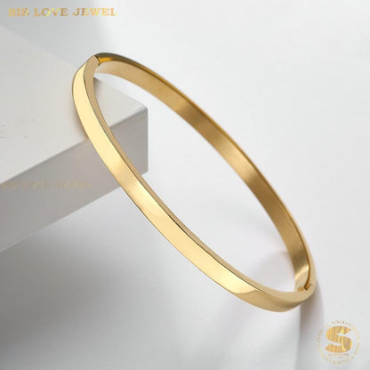 Minimalist Plain Bangle H043