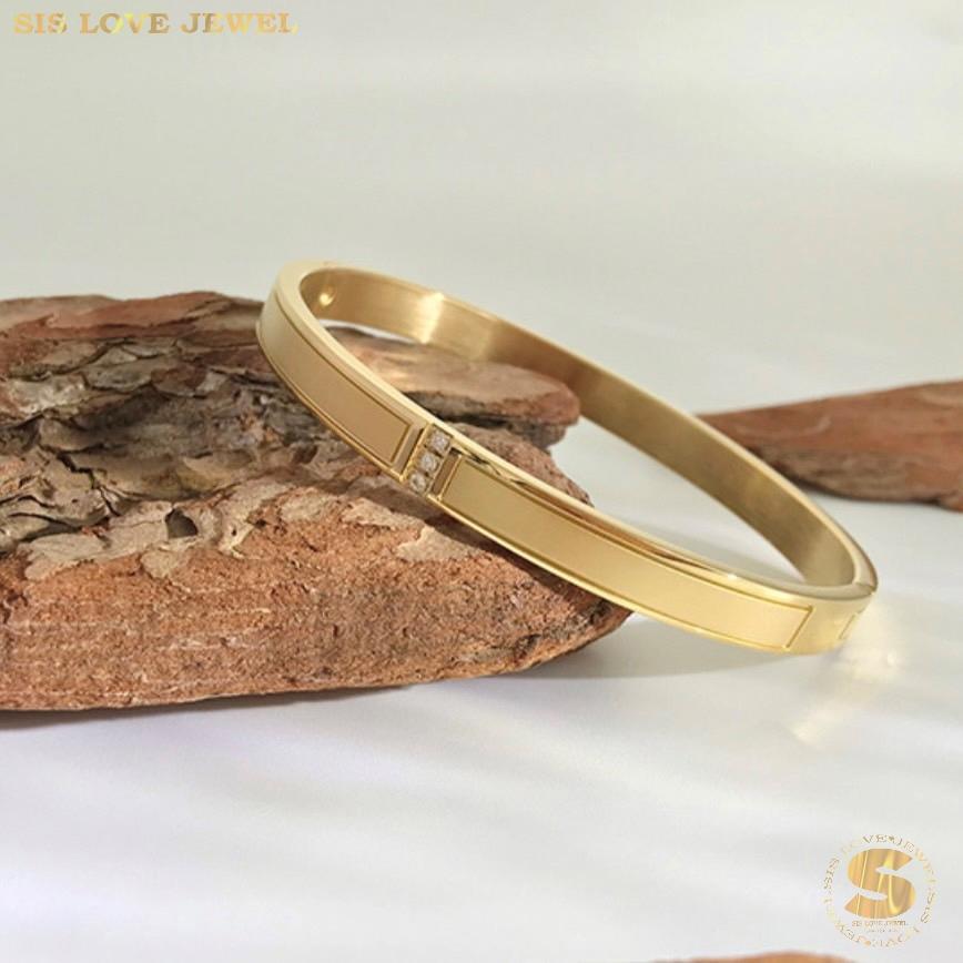 Simple Zirconia Bangle H051