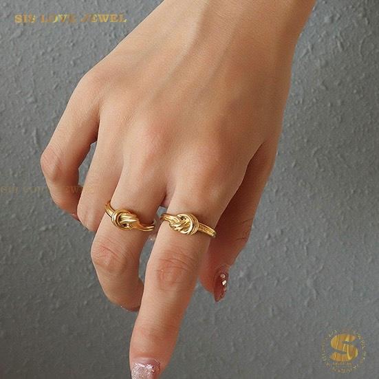 Twist of Love Knot Ring R062