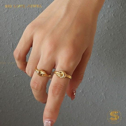 Twist of Love Knot Ring R062