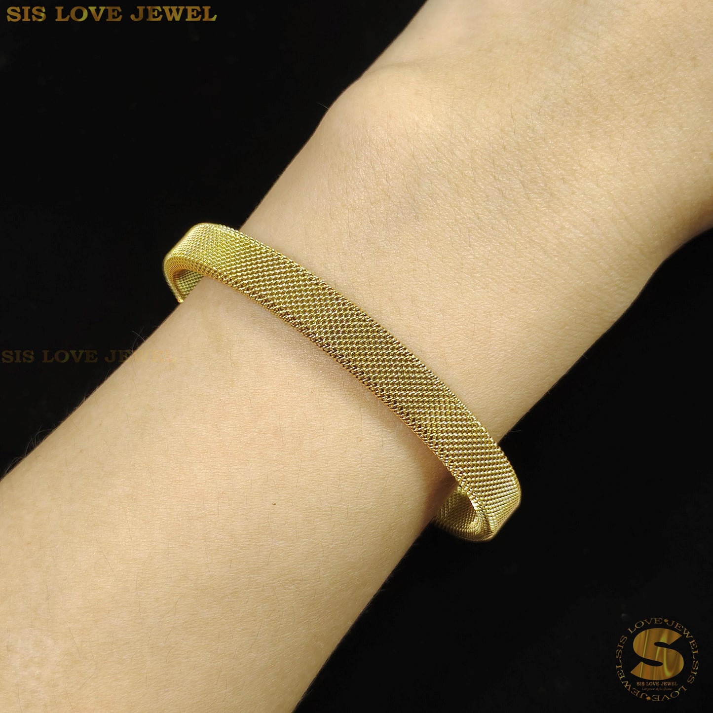 Golden Mesh Dream Bangle H112