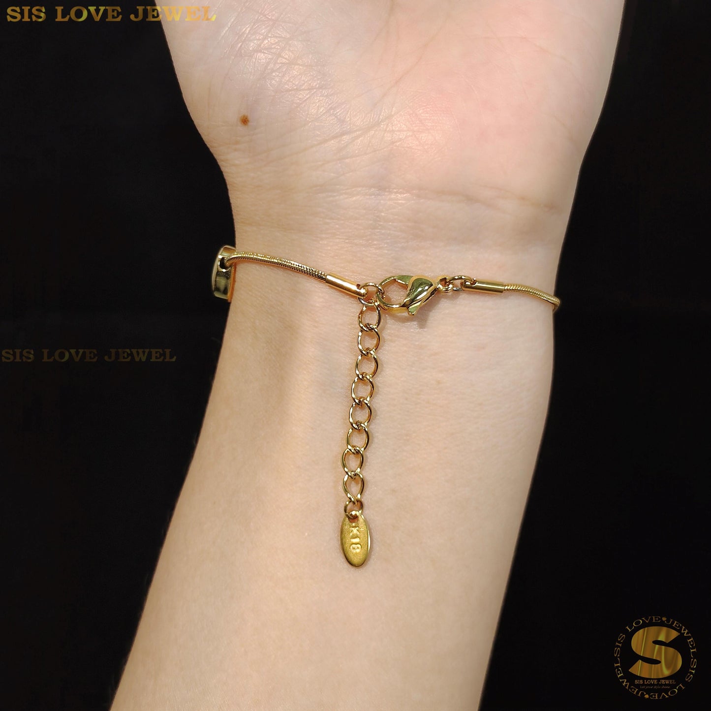 Love & Snake Chain Bracelet B150