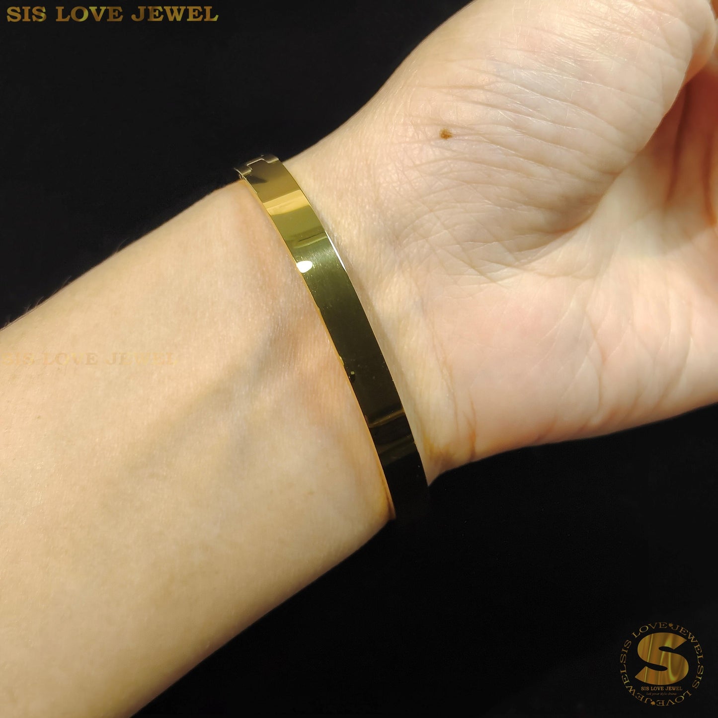 Simple Zirconia Bangle H051