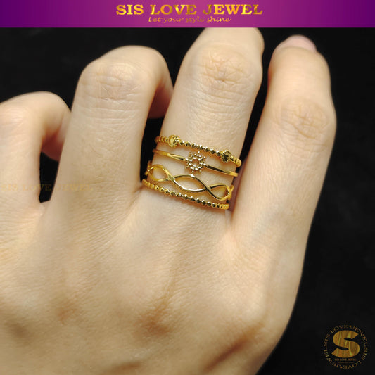 Mini Sphere Adjustable Ring R065