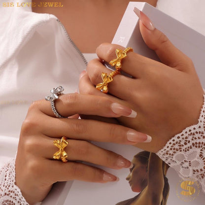 Big Ribbon Ring R095