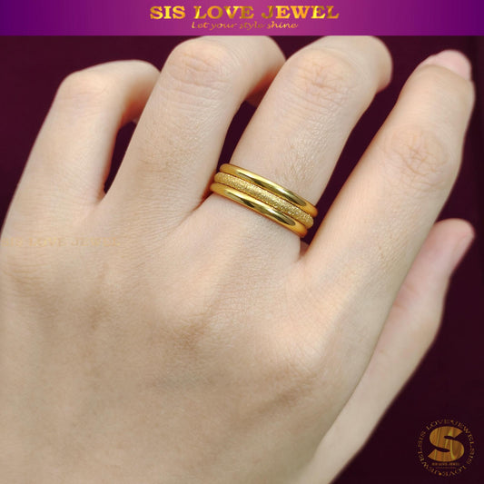 3-Layer Gold Plated Ring R003