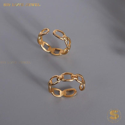 Adjustable Chain of Love Ring R060