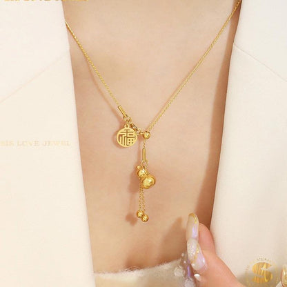 Adjustable Hulu Pendant Necklace Set