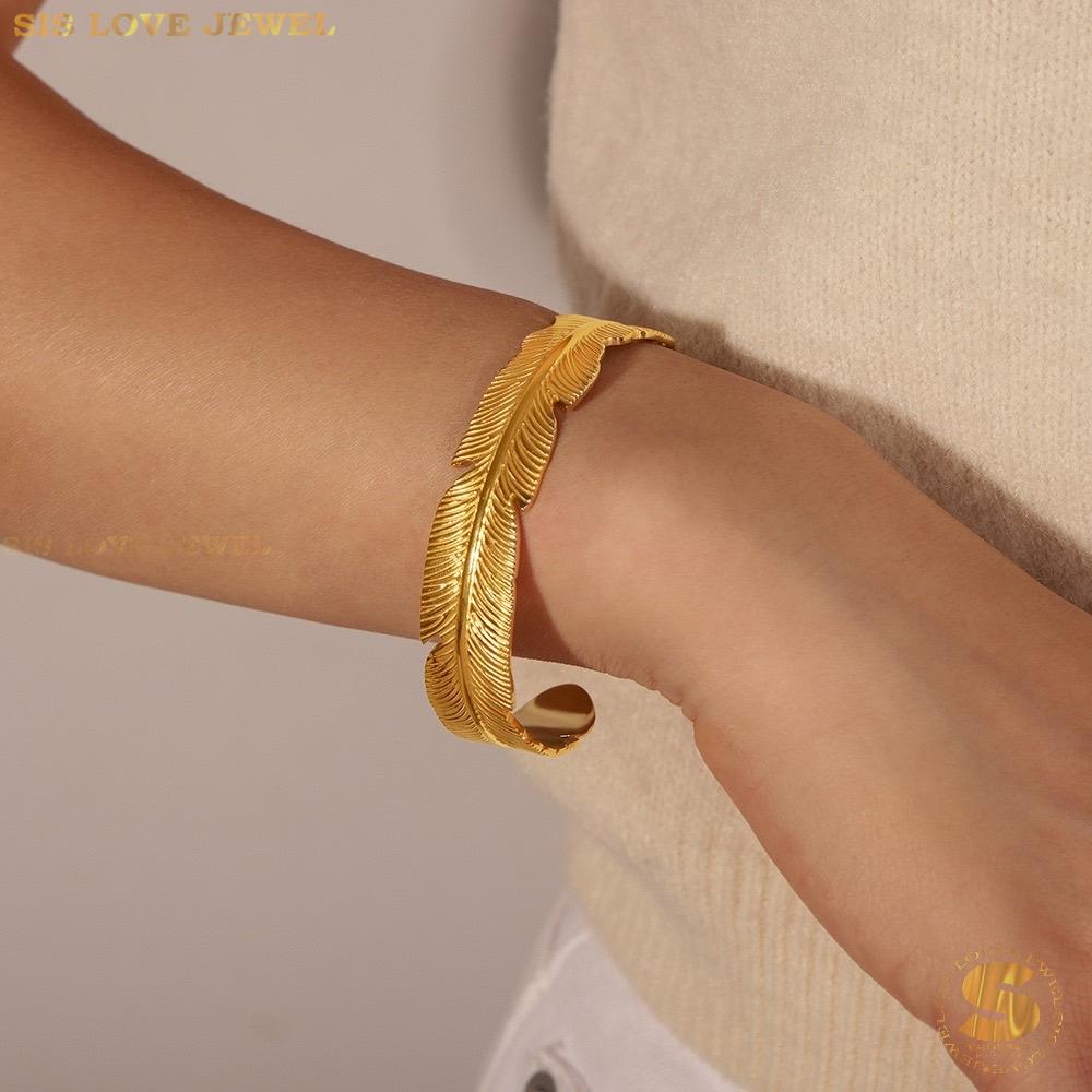 Chic Fur Adjustable Open Bangle H146
