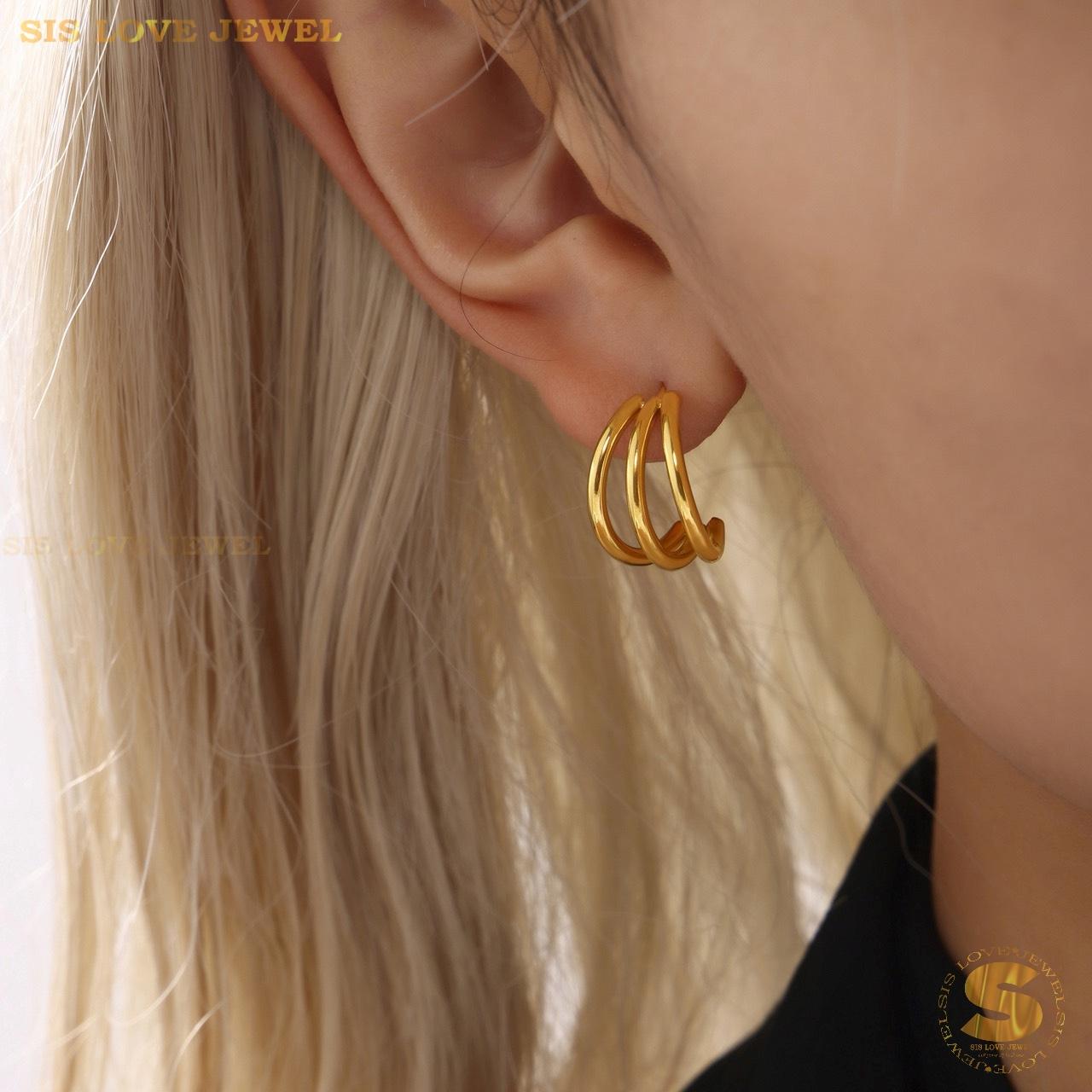 Love Arcs Stud Earrings S051