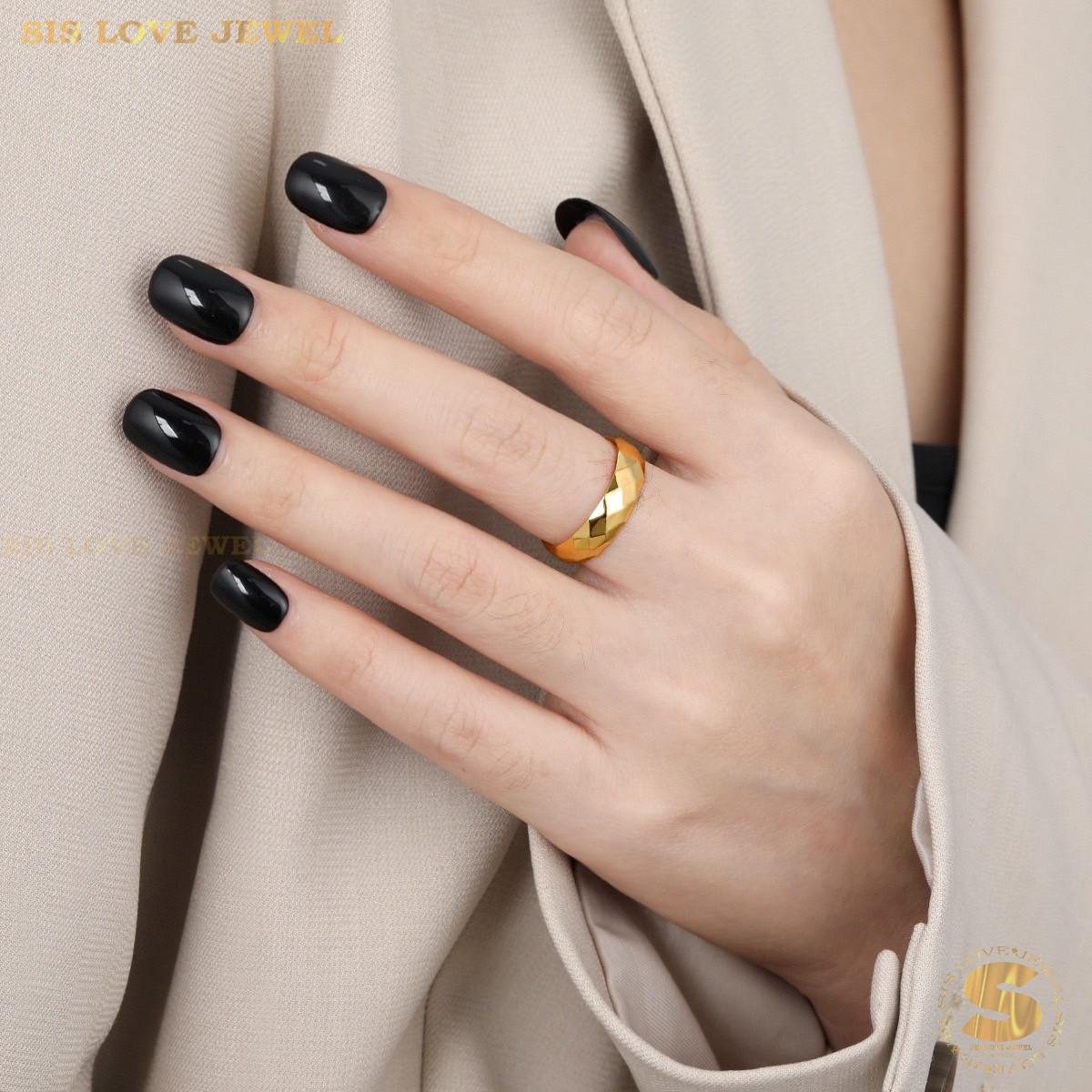 Luxe Patterned Promise Ring R035