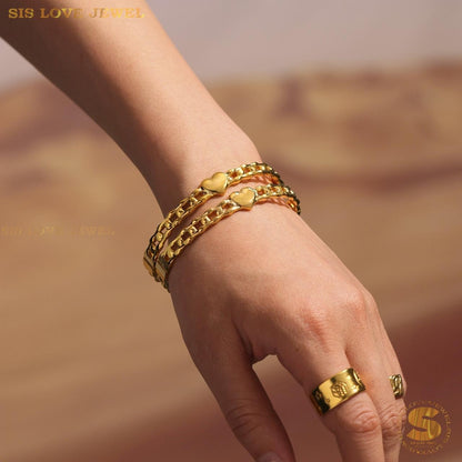 Elegant Love Bangle H166