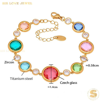 Crystal Tennis Bracelet B236