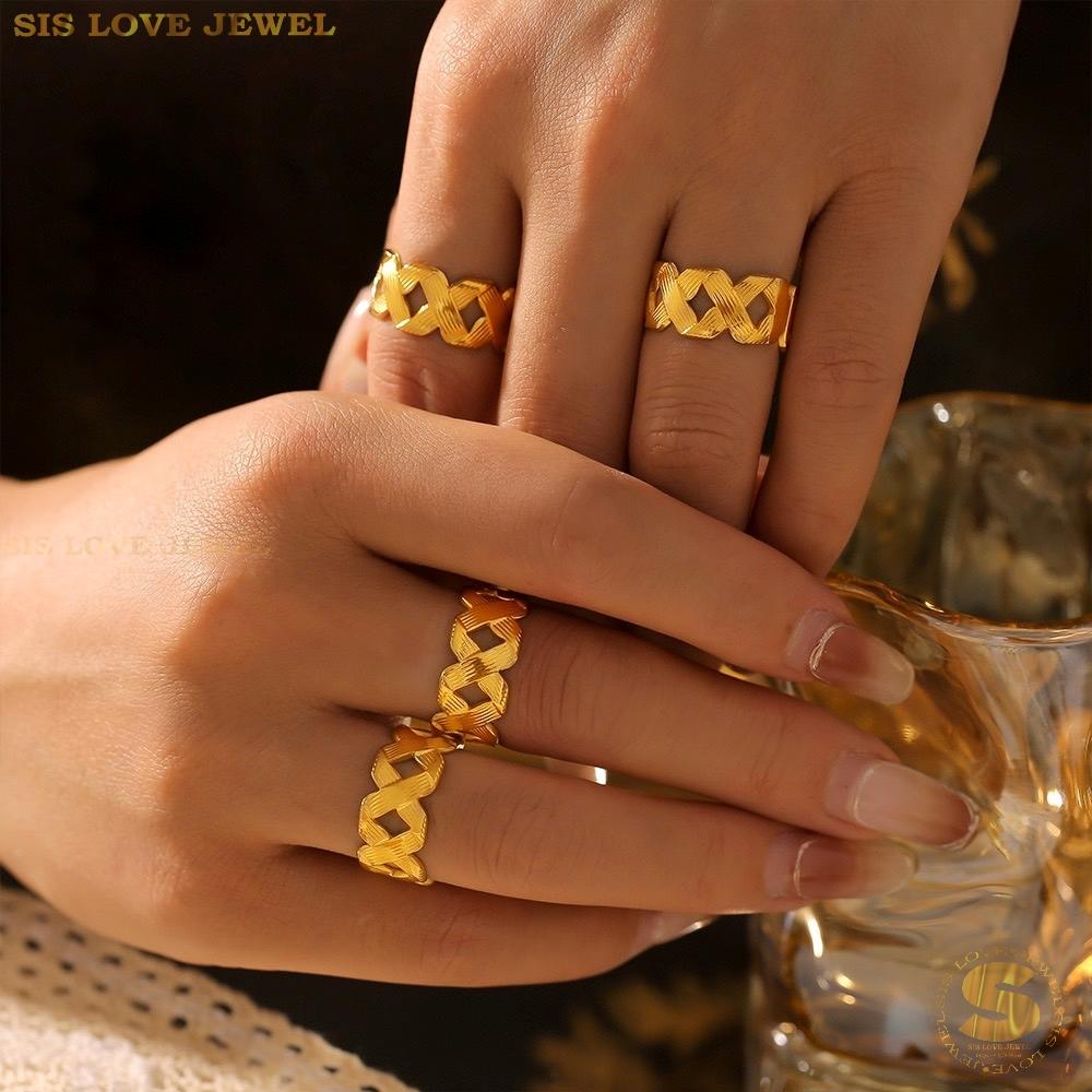 Simple Gold Plated Ring R109