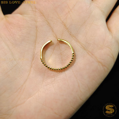 Simple Double Layer Adjustable Ring R079