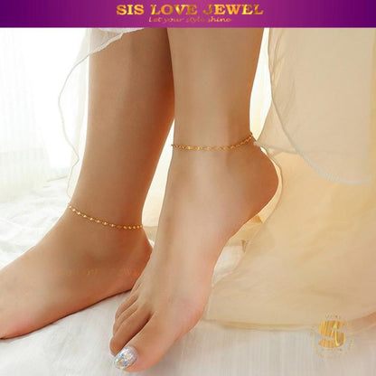Geometric Link 18k Gold Plated Bracelet A004