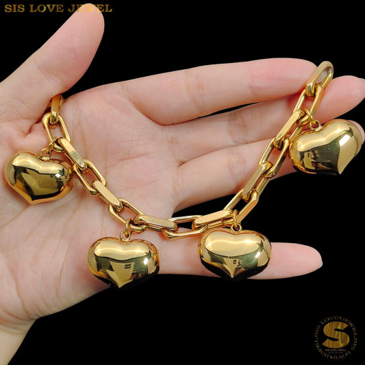 Big Love Pendant Chain Bracelet B209