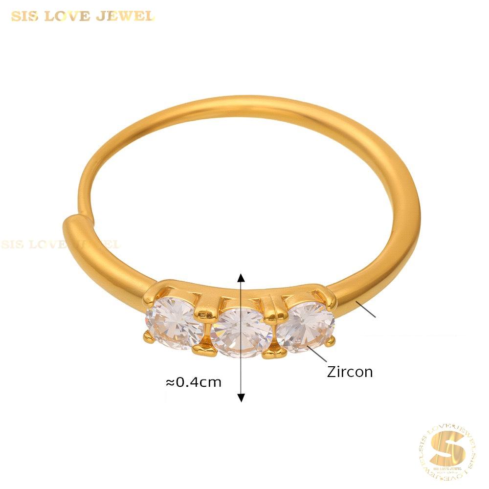 Zirconia Adjustable Ring R129