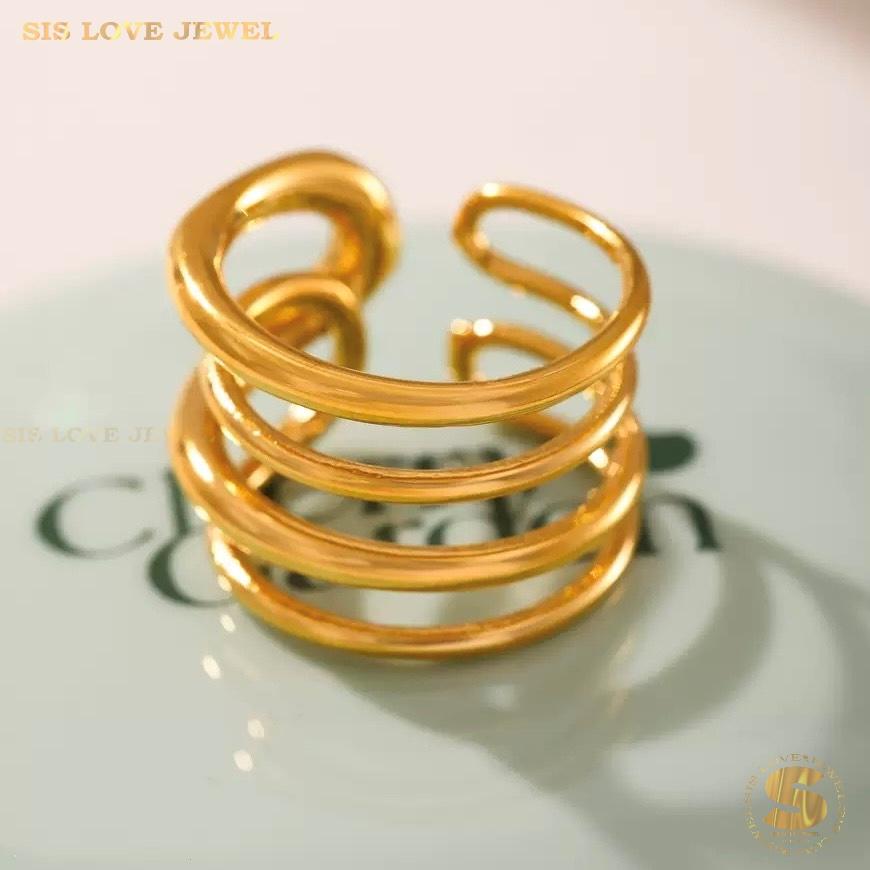 Spiral Love Adjustable Ring R134