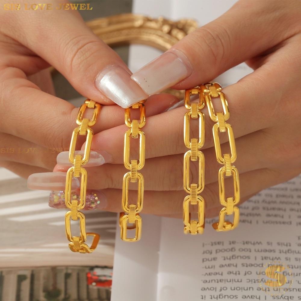 Paperclip Adjustable Bangle H143