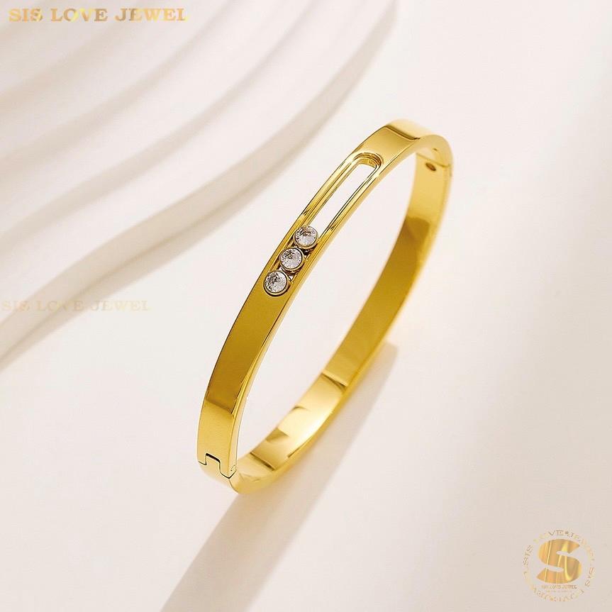 The Trio of Dreams Bangle H111 Gold