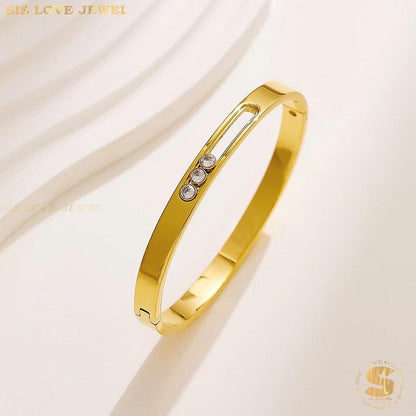 The Trio of Dreams Bangle H111 Gold