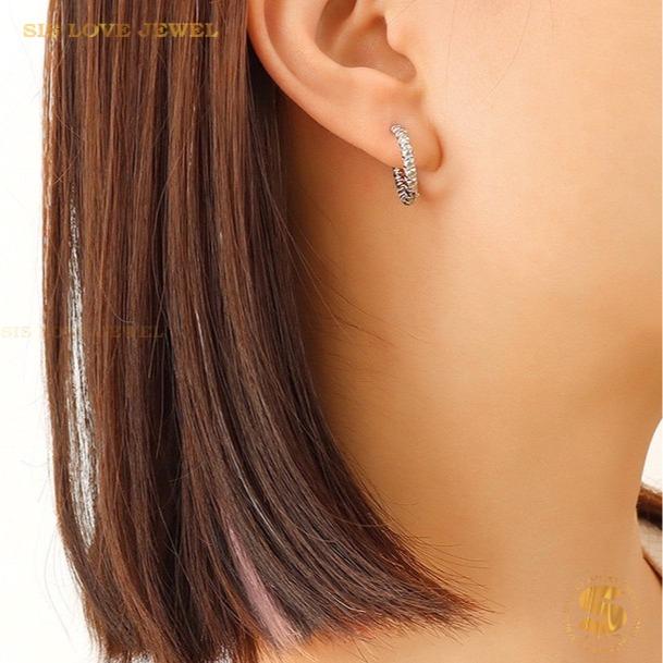 Dainty Rope Hoop Earrings S008