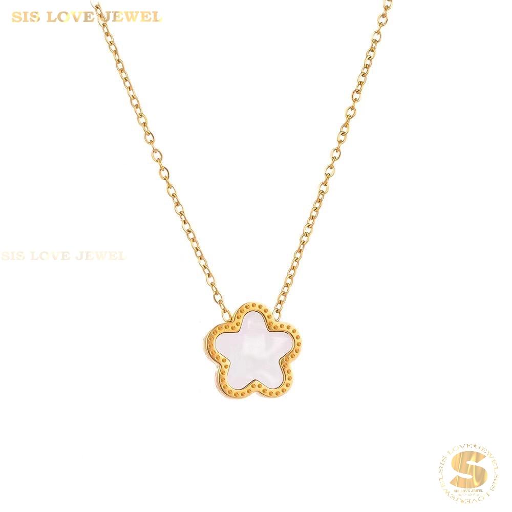 Flower Pendant Necklace N133