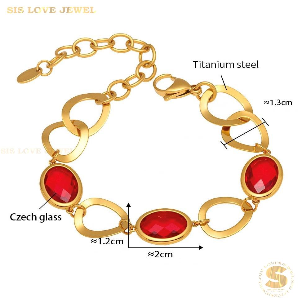 Crystal Chain Bracelet B235