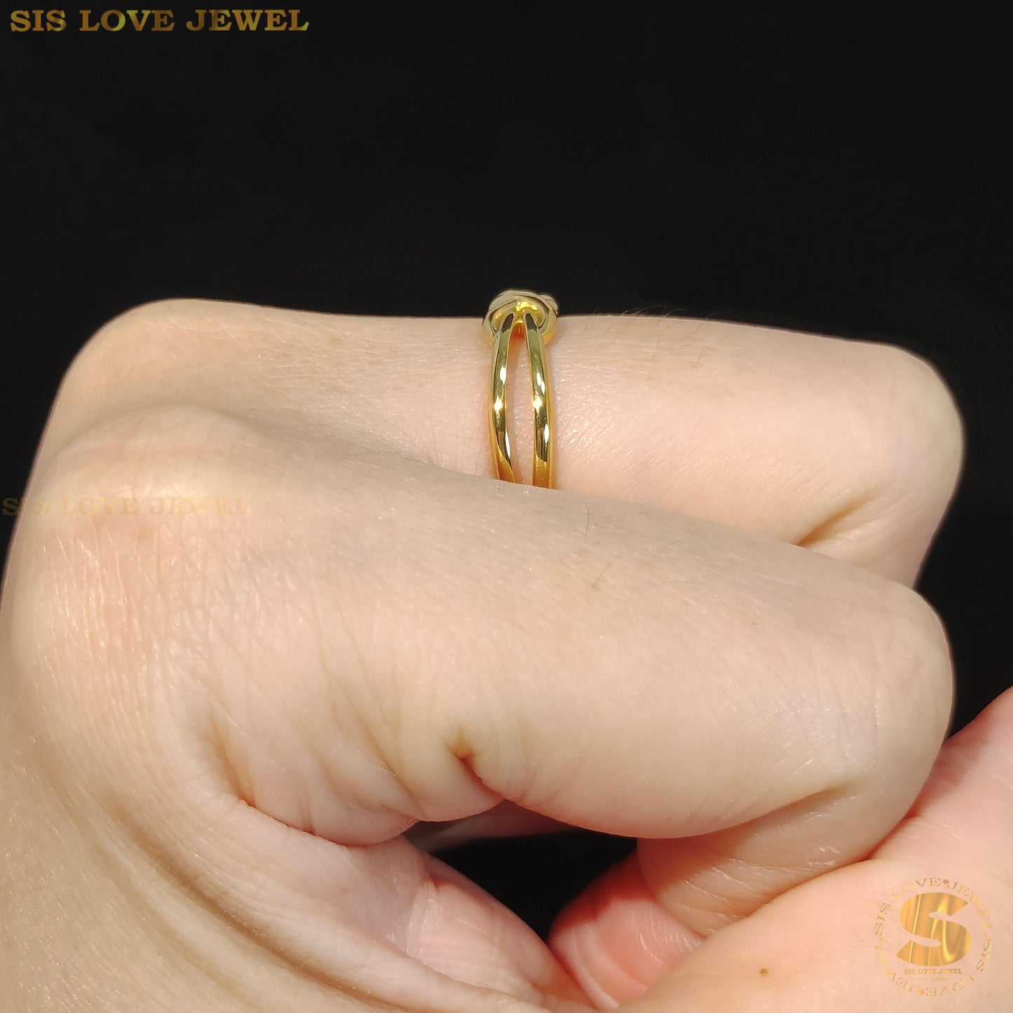 Infinity Gold Plated Ring R094