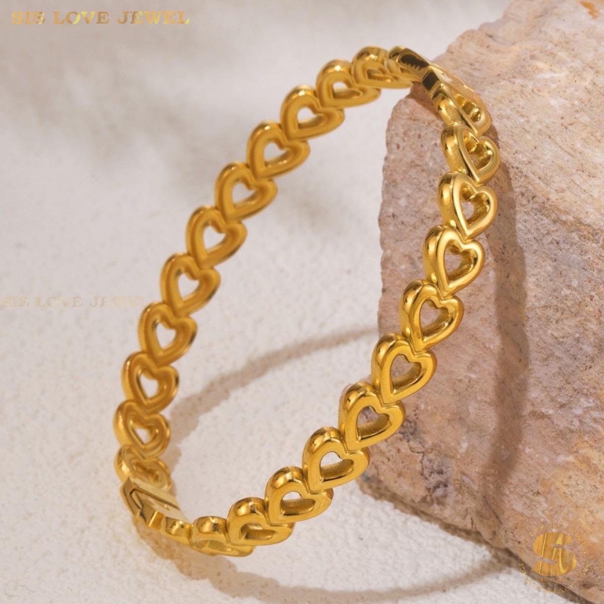 Hollow Love Bangle H162